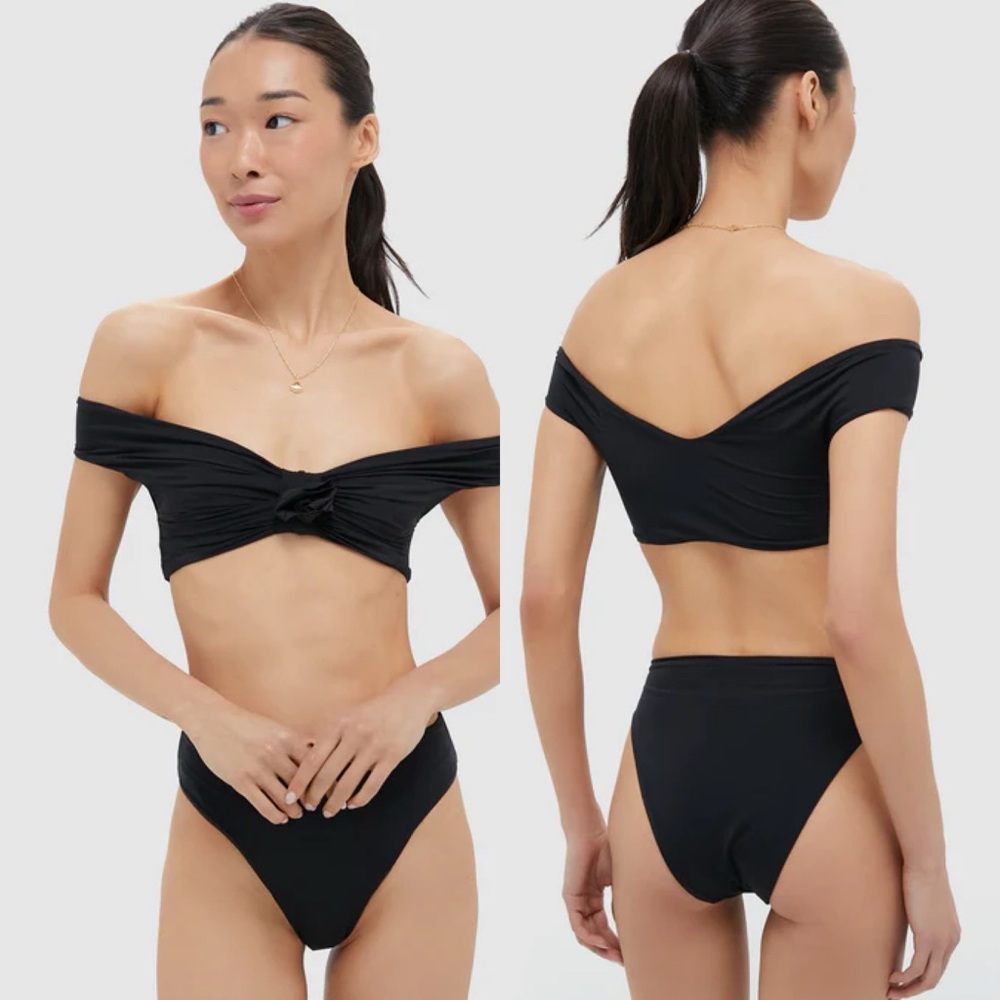 NWT Tuckernuck Maygel Coronel Sauco Two Piece Black OS S/M/L